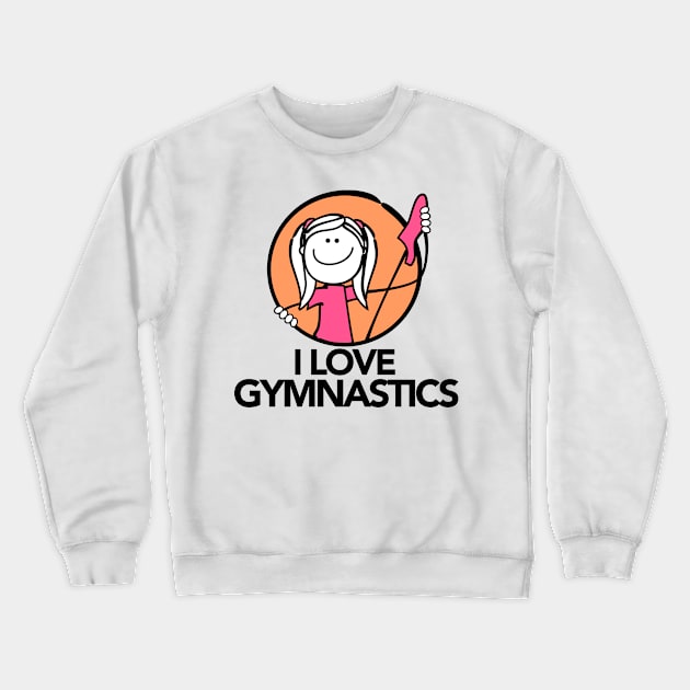 I Love Gym Crewneck Sweatshirt by MiCarita.com